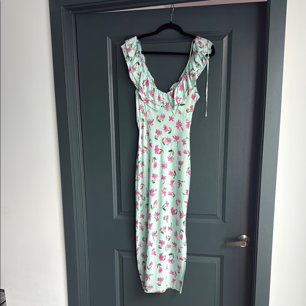 Floral Green Dress